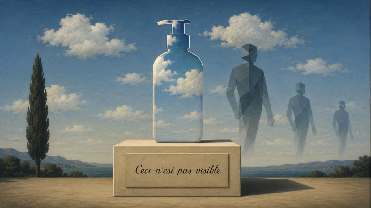 Illustration of products that are online yet invisible to AI systems